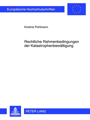 cover image of Rechtliche Rahmenbedingungen der Katastrophenbewaeltigung